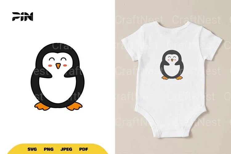 Kawaii Penguin SVG Bundle - CraftNest - Digital Crafting and Art