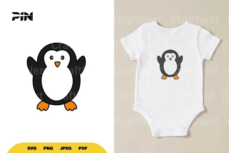 Kawaii Penguin SVG Bundle - CraftNest - Digital Crafting and Art