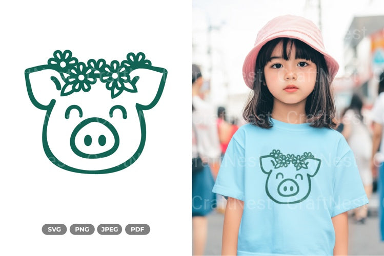 Kawaii Pig Clipart Bundle - CraftNest - Digital Crafting and Art