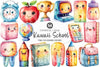Kawaii School Clipart Bundle 2