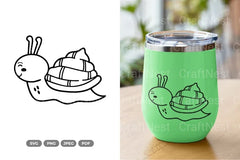 Kawaii Snail Spring Clipart Bundle - CraftNest - Digital Crafting and Art
