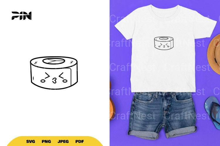 Kawaii Sushi SVG Bundle - CraftNest - Digital Crafting and Art