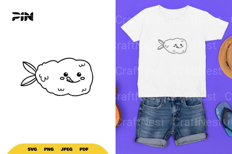 Kawaii Sushi SVG Bundle - CraftNest - Digital Crafting and Art