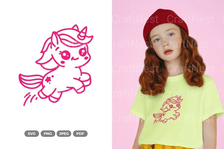 Kawaii Unicorn SVG Bundle - CraftNest - Digital Crafting and Art