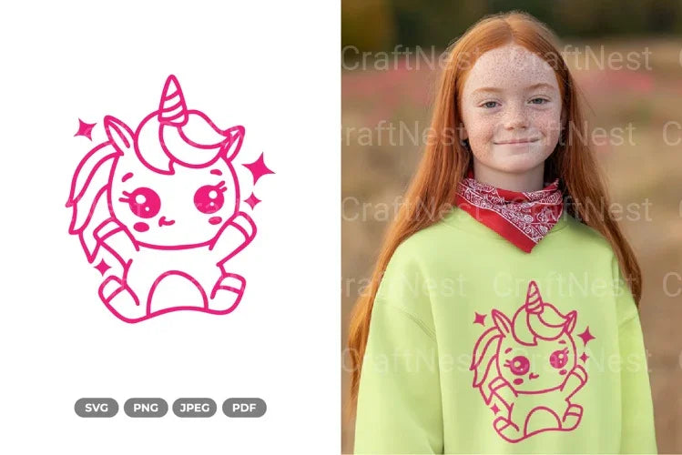 Kawaii Unicorn SVG Bundle - CraftNest - Digital Crafting and Art