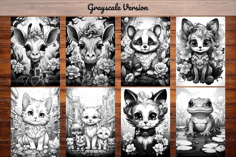 Kawaii Animal Coloring Books - CraftNest