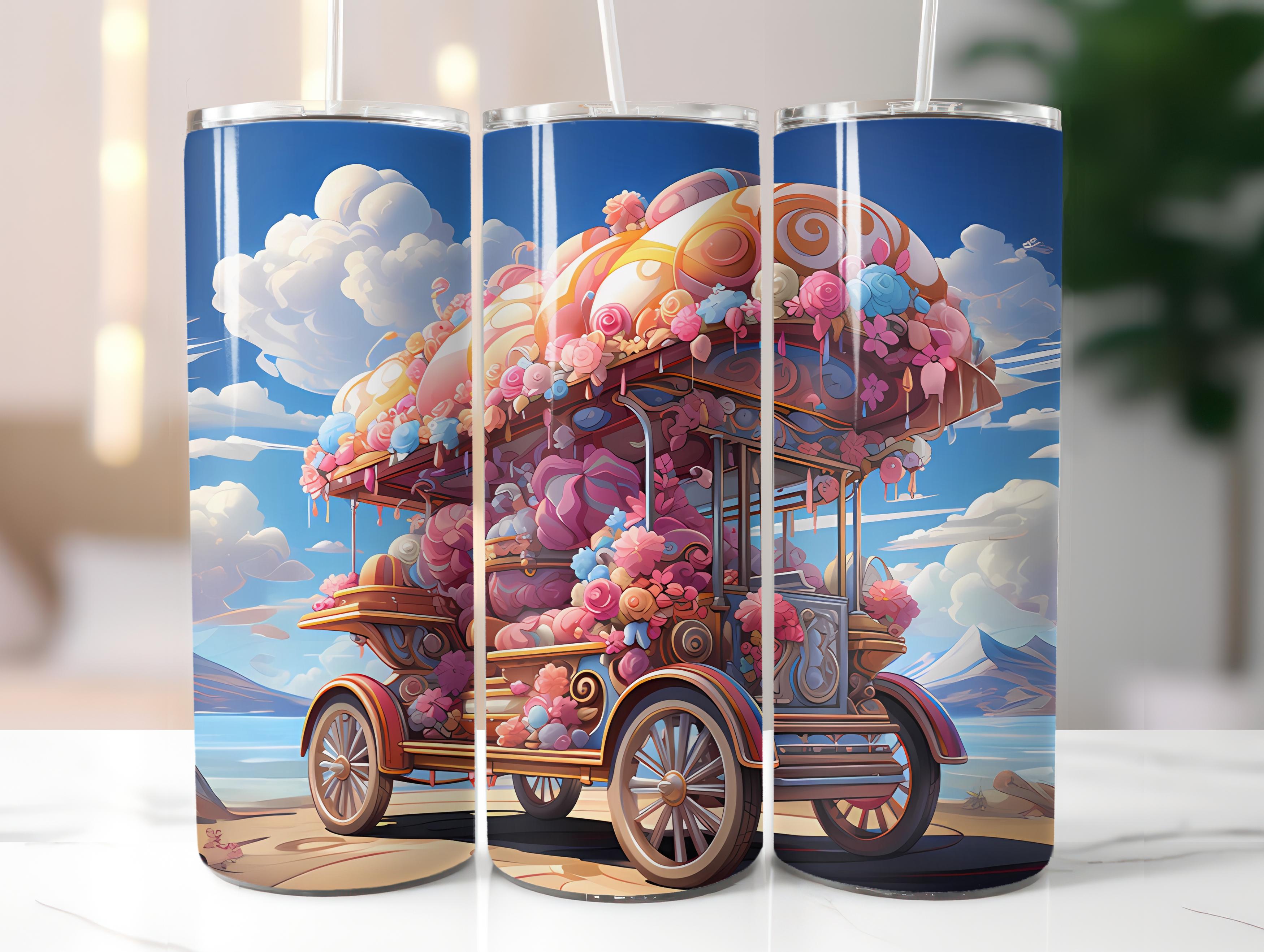 Kawaii Beach 3 Tumbler Wrap - CraftNest