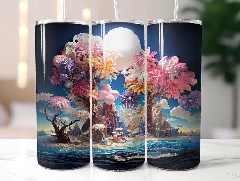 Kawaii Beach 2 Tumbler Wrap - CraftNest