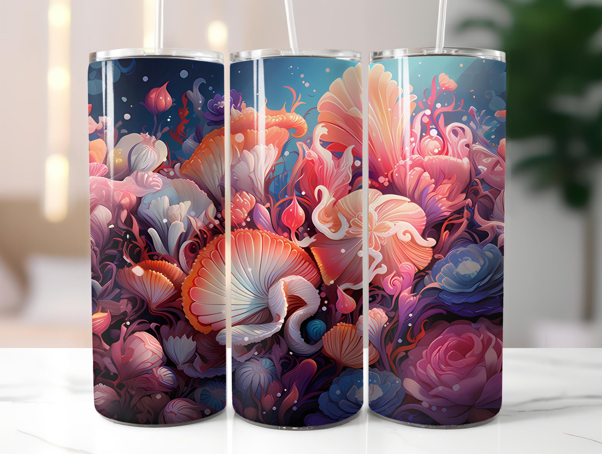 Kawaii Beach 3 Tumbler Wrap - CraftNest