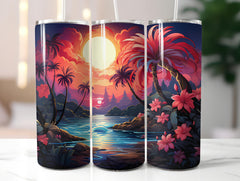 Kawaii Beach 2 Tumbler Wrap - CraftNest