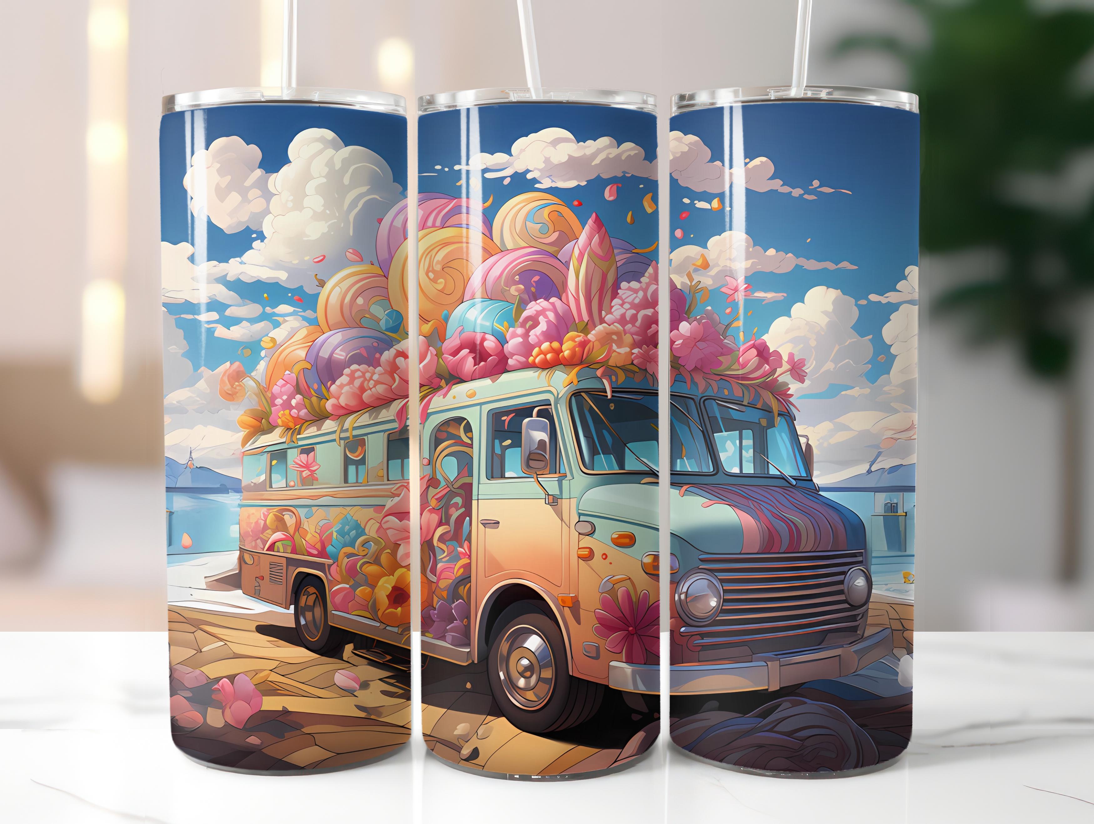 Kawaii Beach 3 Tumbler Wrap - CraftNest