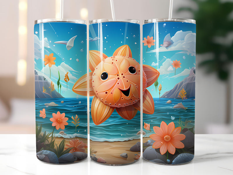 Kawaii Beach 2 Tumbler Wrap - CraftNest