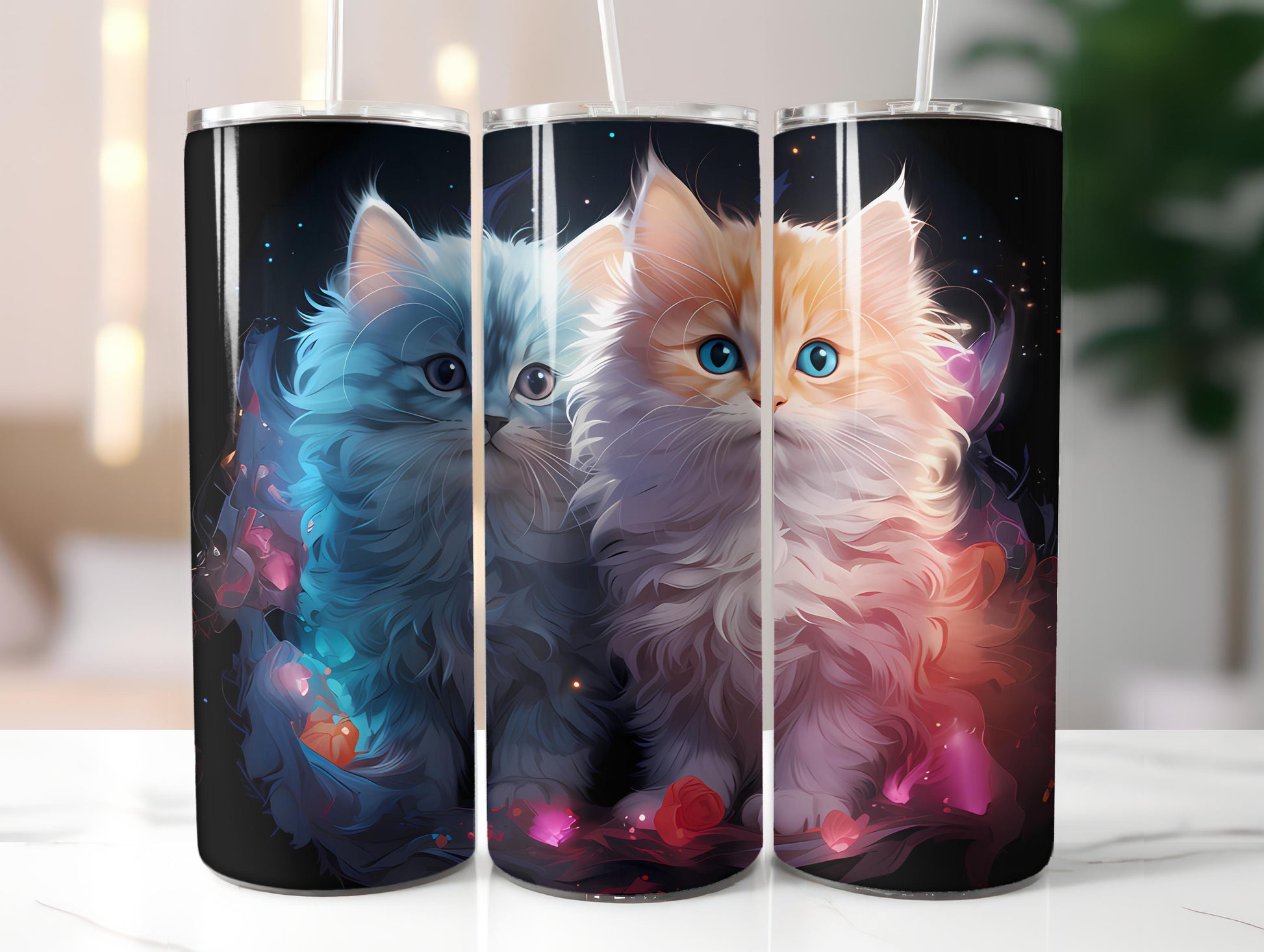 Kawaii Cats 2 Tumbler Wrap - CraftNest