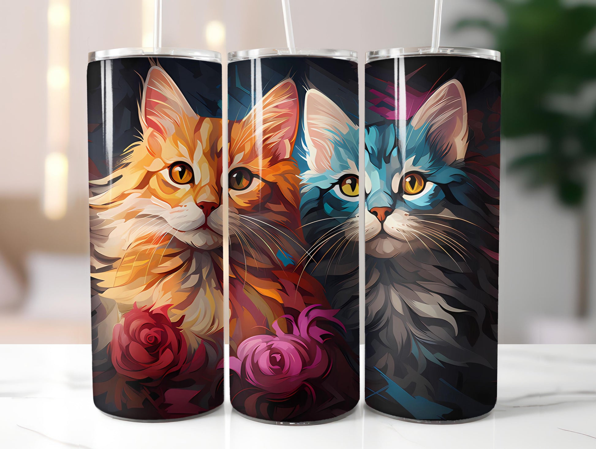 Kawaii Cats 3 Tumbler Wrap - CraftNest