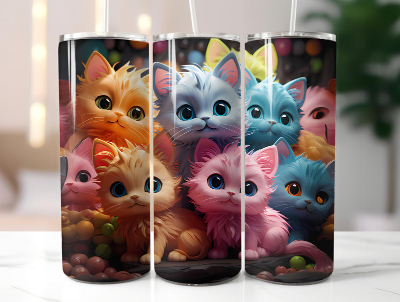 Kawaii Cats 1 Tumbler Wrap - CraftNest