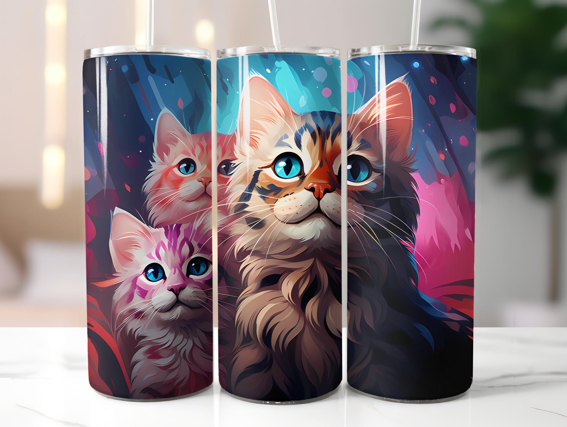 Kawaii Cats 2 Tumbler Wrap - CraftNest