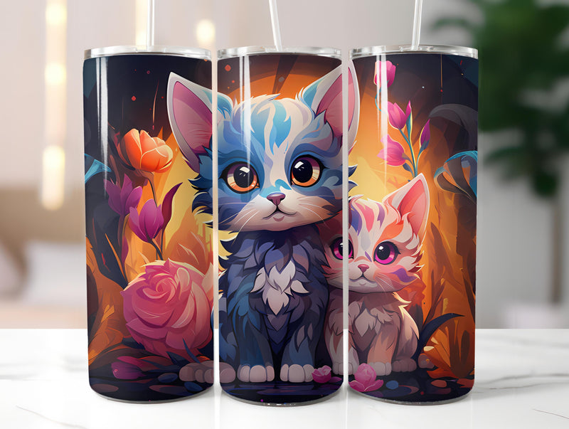 Kawaii Cats 4 Tumbler Wrap - CraftNest