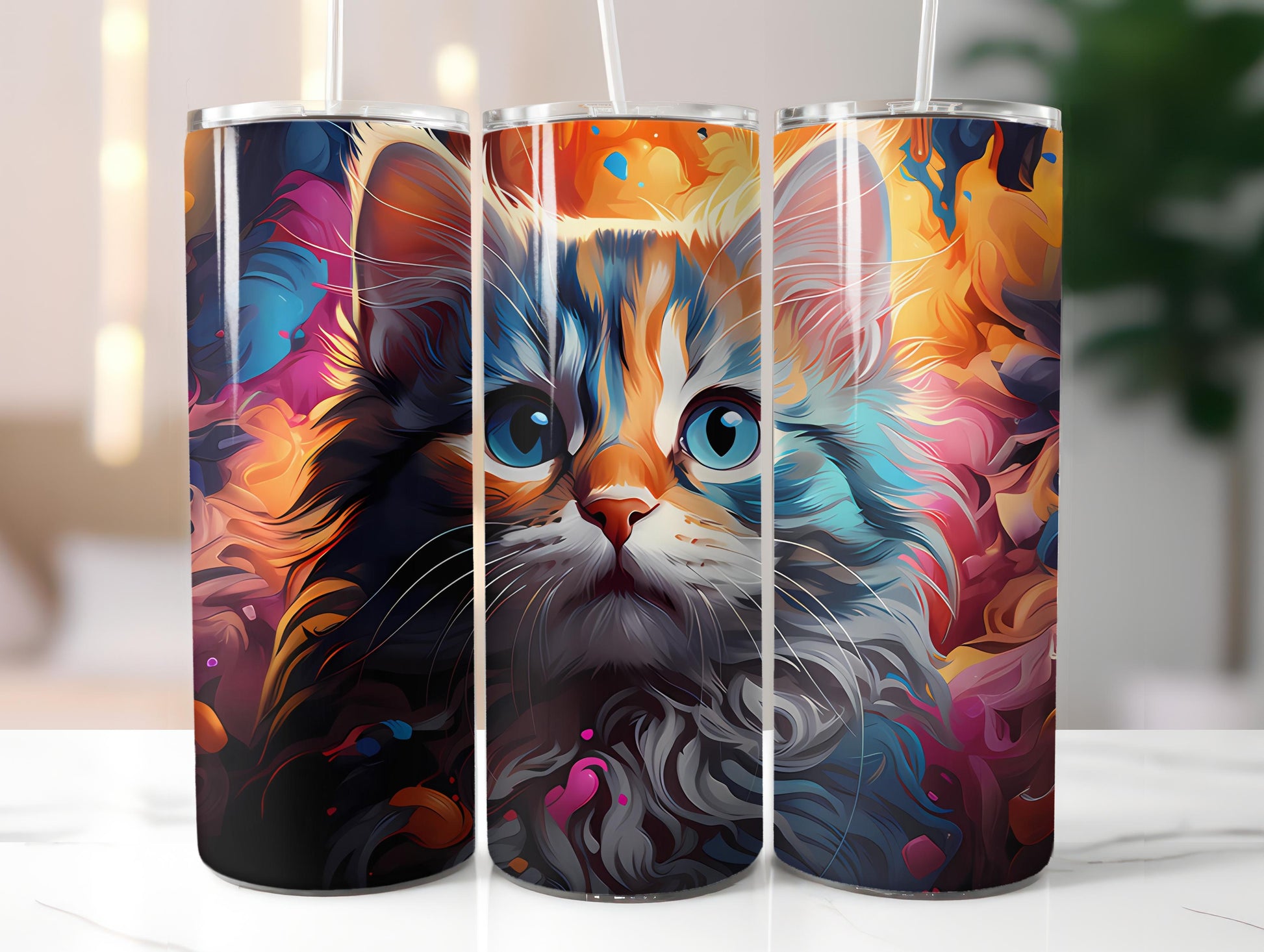 Kawaii Cats 3 Tumbler Wrap - CraftNest