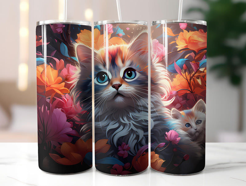 Kawaii Cats 2 Tumbler Wrap - CraftNest