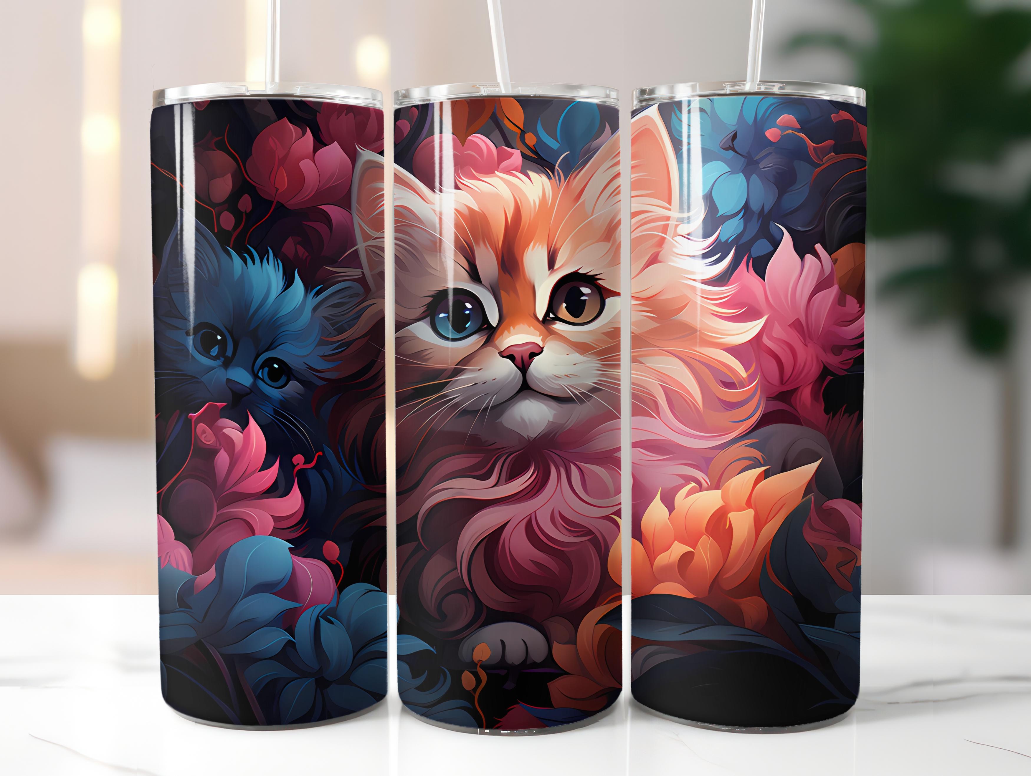 Kawaii Cats 3 Tumbler Wrap - CraftNest