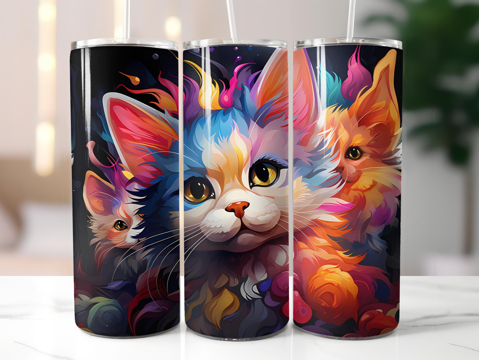 Kawaii Cats 4 Tumbler Wrap - CraftNest