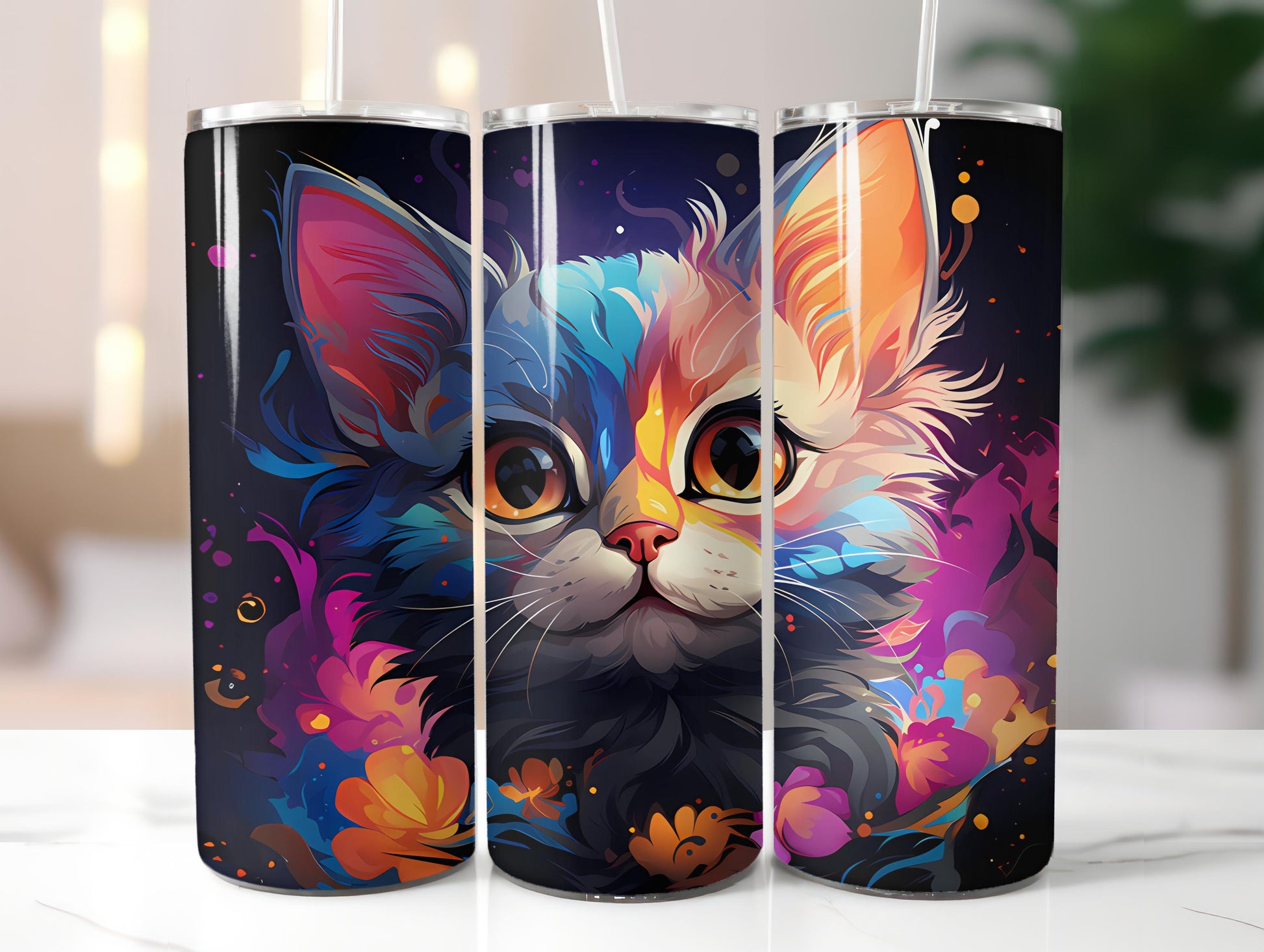 Kawaii Cats 3 Tumbler Wrap - CraftNest