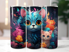 Kawaii Cats 5 Tumbler Wrap - CraftNest