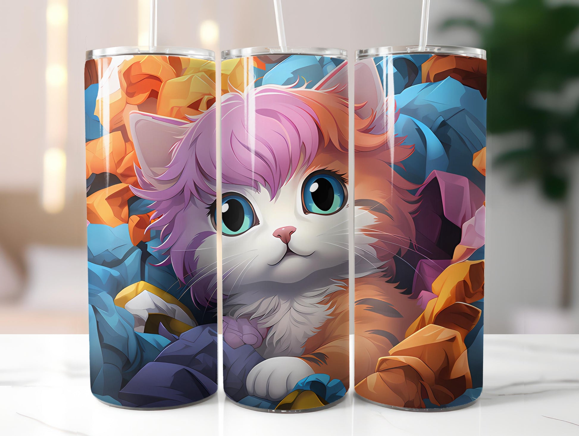 Kawaii Cats 4 Tumbler Wrap - CraftNest