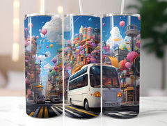 Kawaii Cityscapes 1 Tumbler Wrap - CraftNest