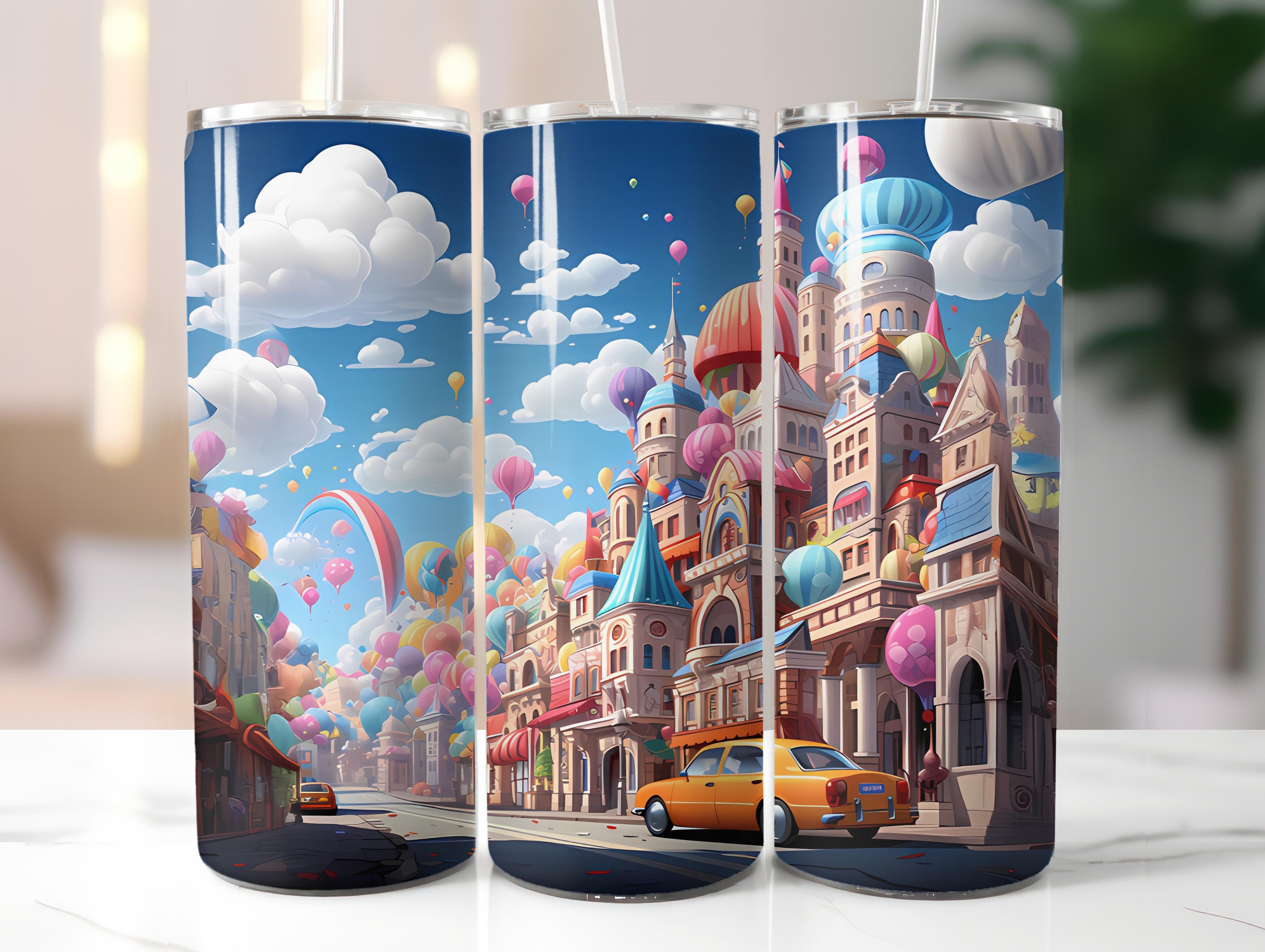 Kawaii Cityscapes 3 Tumbler Wrap - CraftNest