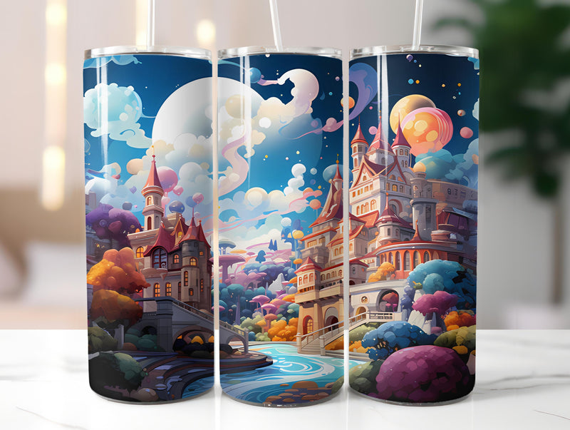 Kawaii Cityscapes 1 Tumbler Wrap - CraftNest