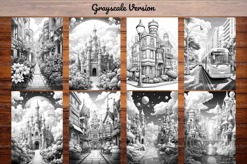 Kawaii Cityscapes Coloring Books - CraftNest