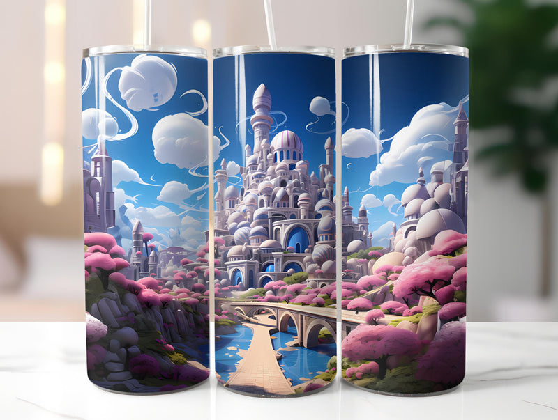 Kawaii Cityscapes 1 Tumbler Wrap - CraftNest