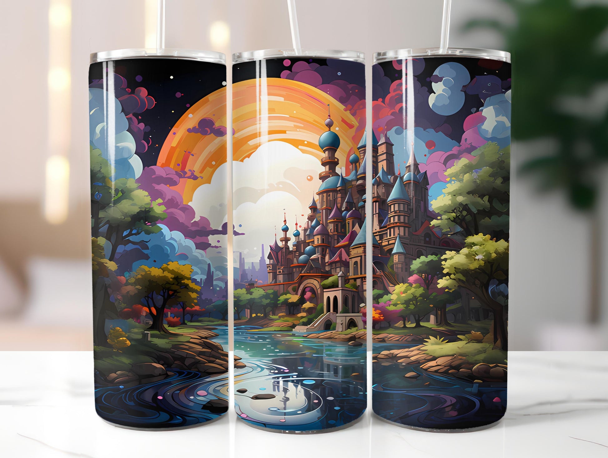 Kawaii Cityscapes 3 Tumbler Wrap - CraftNest