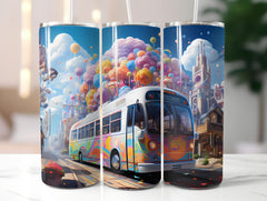 Kawaii Cityscapes 1 Tumbler Wrap - CraftNest