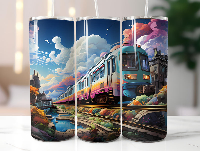 Kawaii Cityscapes 3 Tumbler Wrap - CraftNest