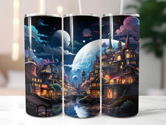 Kawaii Cityscapes 1 Tumbler Wrap - CraftNest