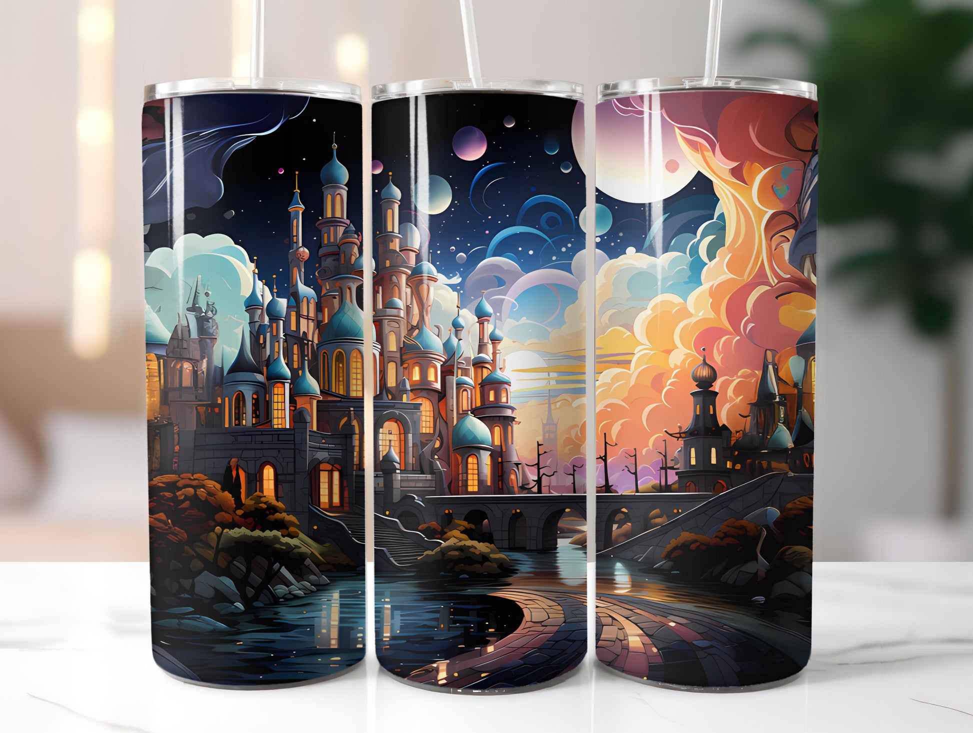 Kawaii Cityscapes 2 Tumbler Wrap - CraftNest