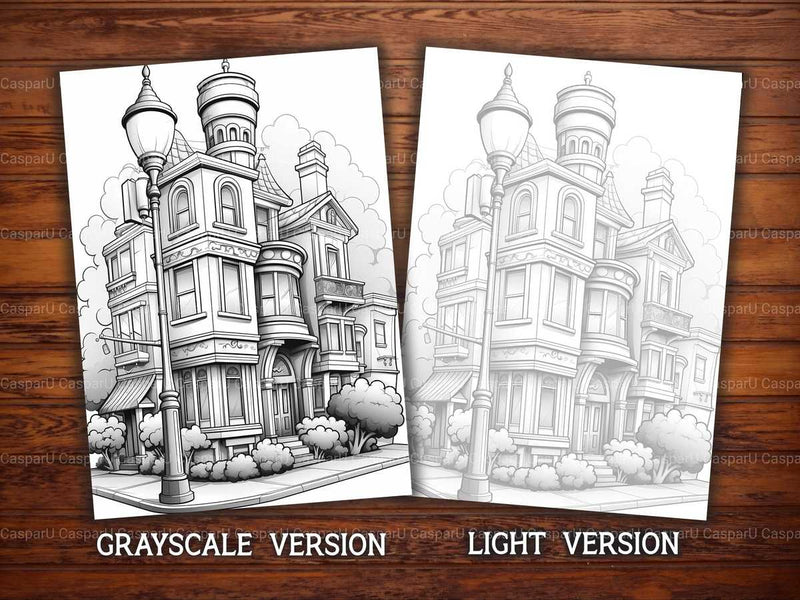 Kawaii Cityscapes Coloring Books - CraftNest