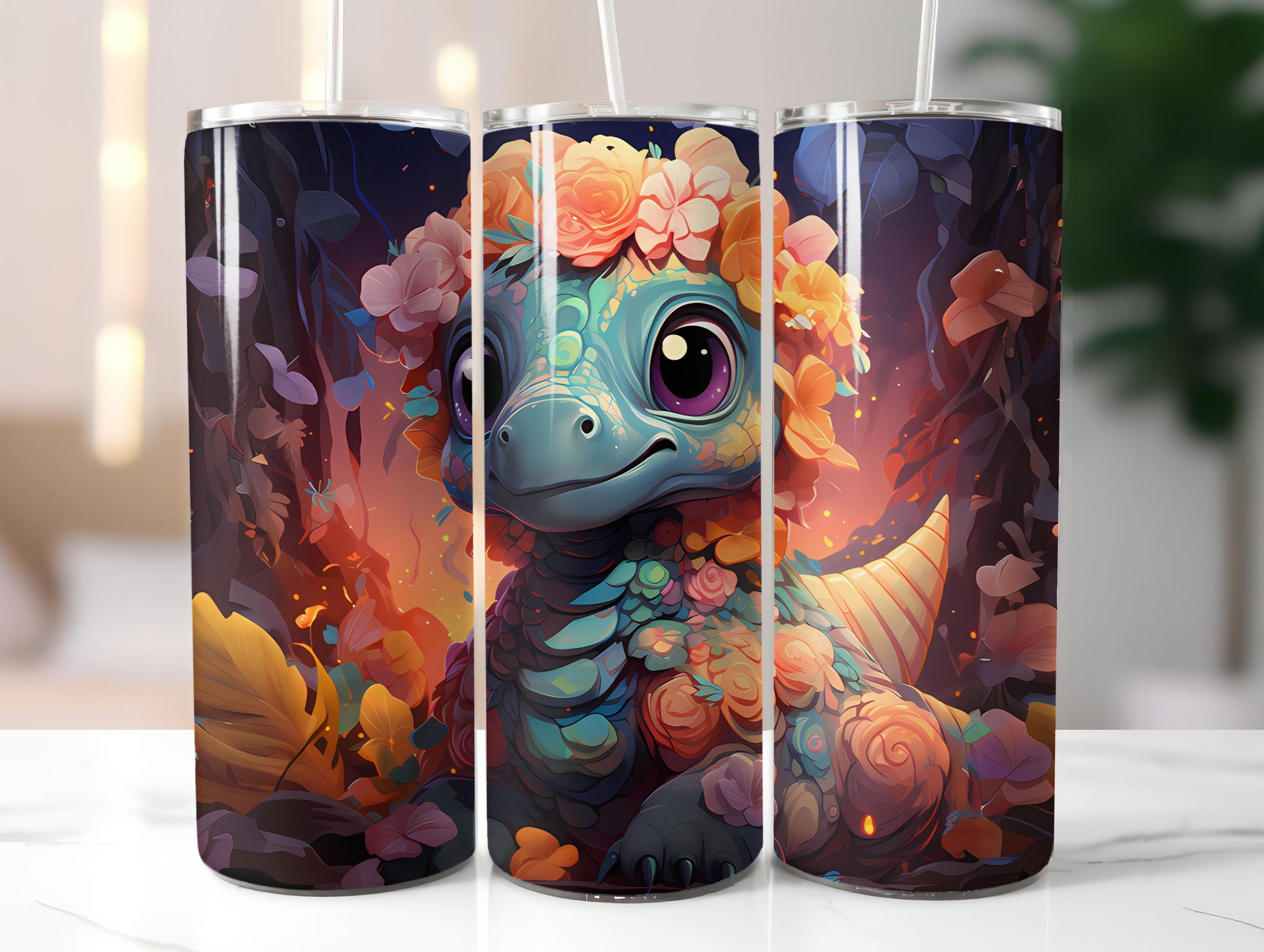 Kawaii Dinos 1 Tumbler Wrap - CraftNest