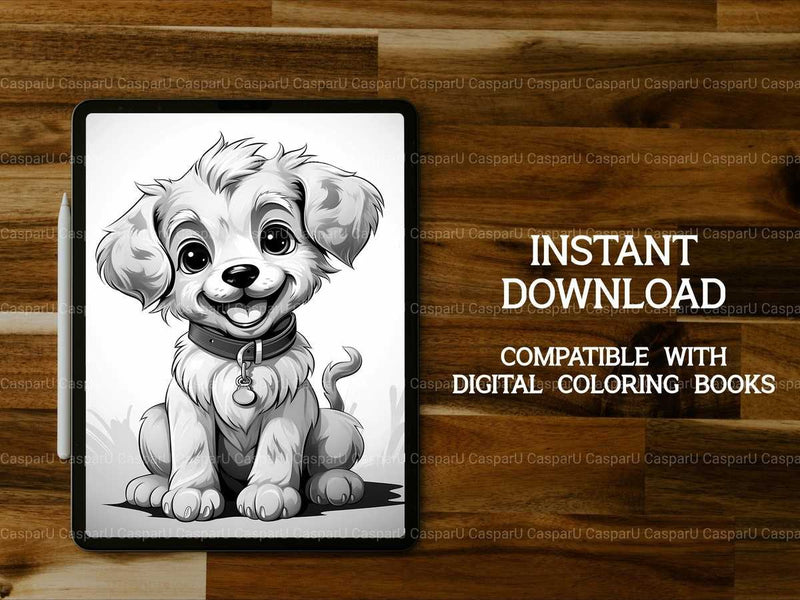 Kawaii Dog Coloring Books - CraftNest