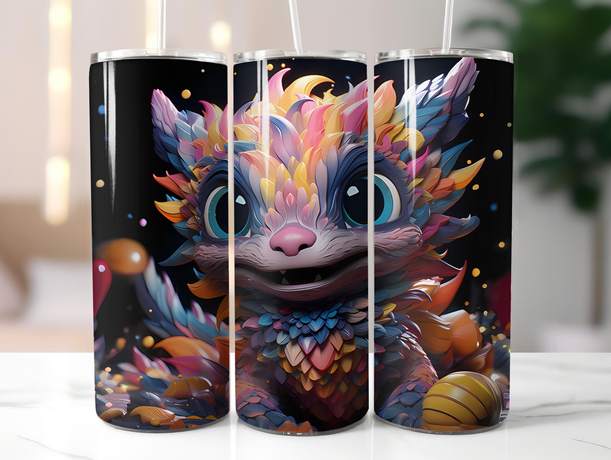 Kawaii Dragons 1 Tumbler Wrap - CraftNest