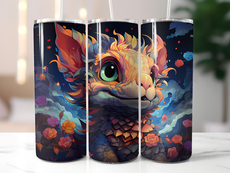 Kawaii Dragons 1 Tumbler Wrap - CraftNest