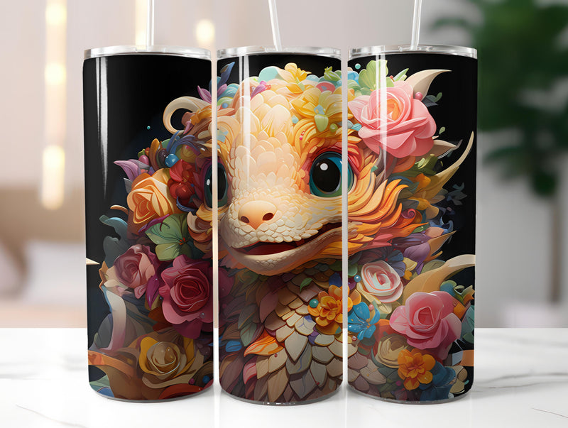 Kawaii Dragons 1 Tumbler Wrap - CraftNest