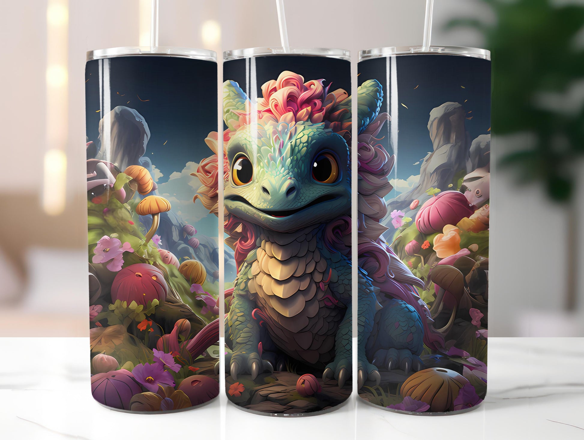 Kawaii Dragons 1 Tumbler Wrap - CraftNest