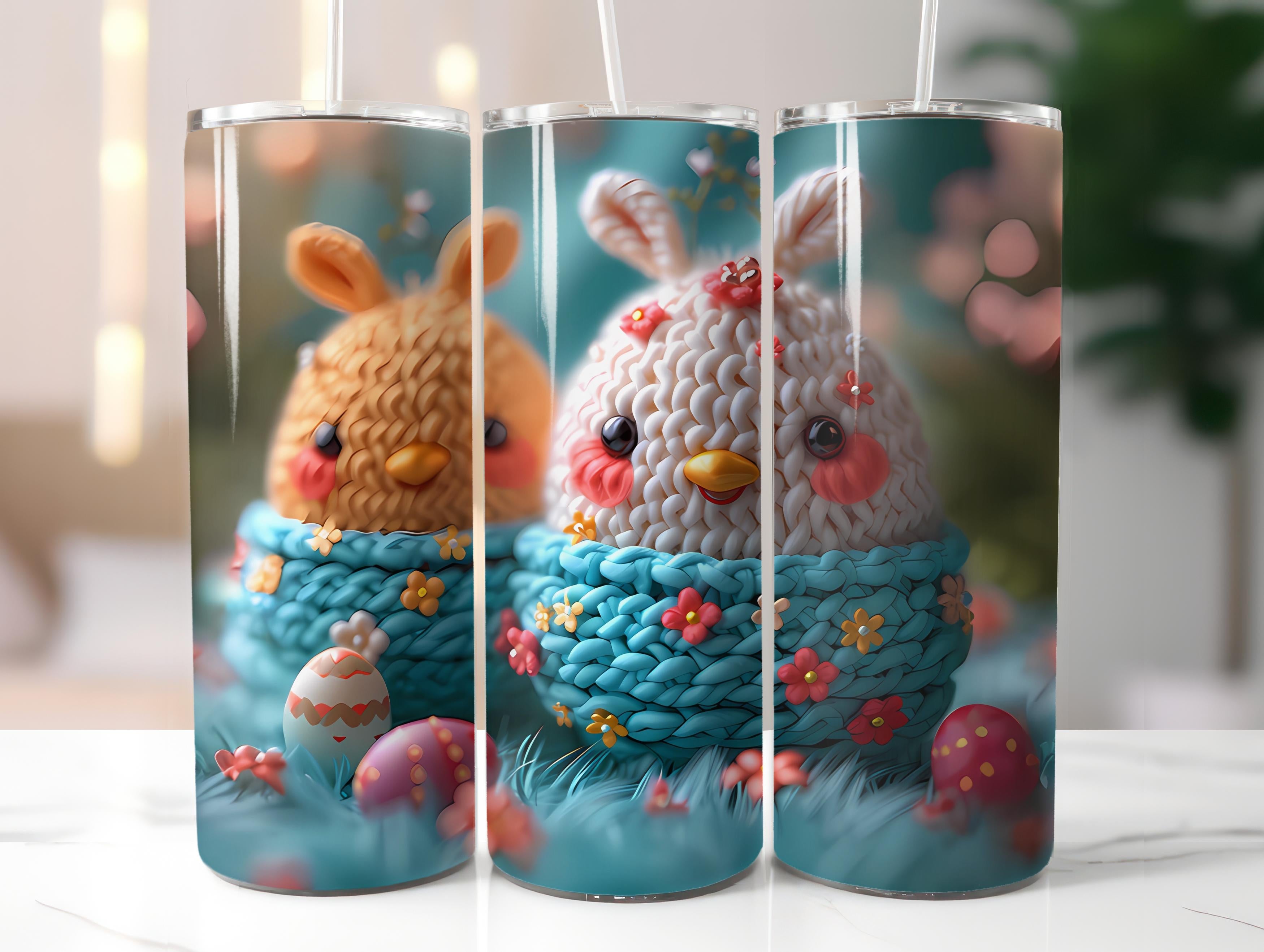 Kawaii Easter 1 Tumbler Wrap - CraftNest