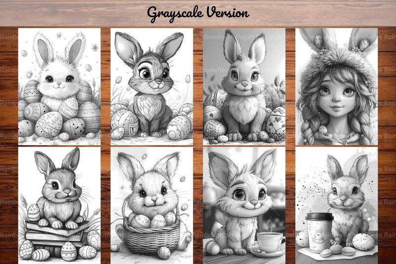 Kawaii Easter Coloring Books - CraftNest