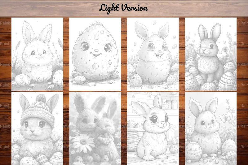 Kawaii Easter Coloring Books - CraftNest