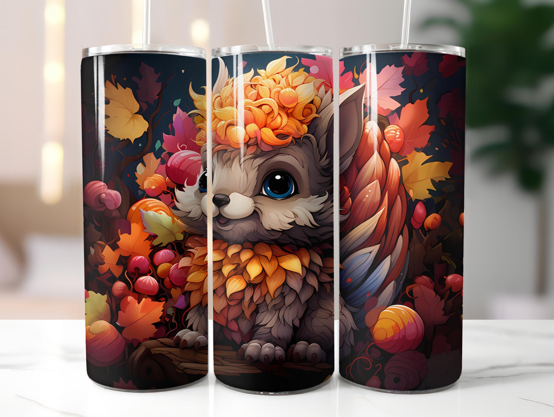 Kawaii Fall 3 Tumbler Wrap - CraftNest