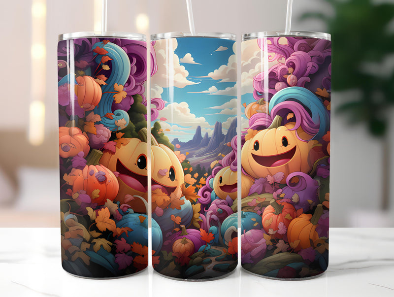 Kawaii Fall 2 Tumbler Wrap - CraftNest